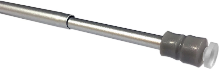 Barra telescópica para visillos 25–40 cm, plateada