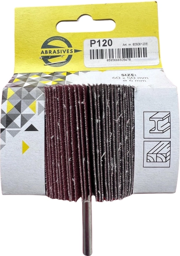 Disco de láminas con vástago 40×20×6 mm, grano 120