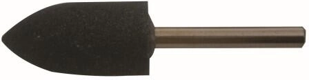 Muela abrasiva ojival 20 × 40 mm con vástago de 6 mm, grano 40