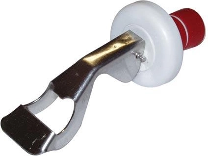 Tapón para botellas con abrebotellas de acero inoxidable y plástico