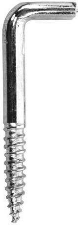 Alcayata roscada con ranura plana de 65 mm, galvanizada (100 uds.)