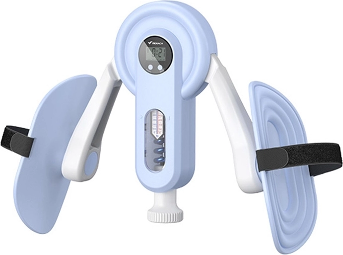 Entrenador de piernas y parte interna de los muslos Merach MR-2522 blanco y azul