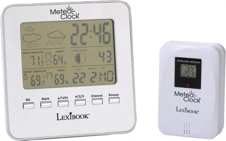 Estación meteorológica Lexibook para niños con sensor inalámbrico