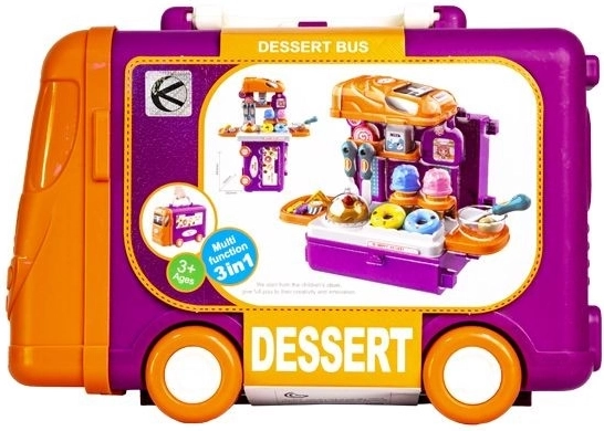 Pastelería infantil en maletín con ruedas - 1 unidad
