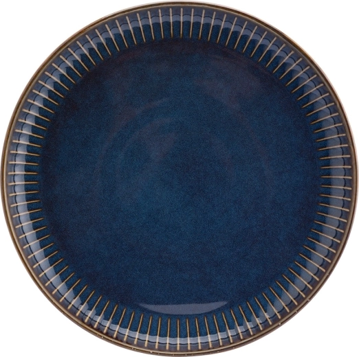 Plato de postre Reactive Stripes 20,5 cm azul