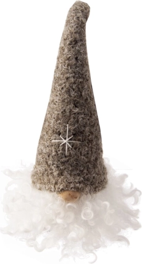Gnomo de peluche gris 22 cm