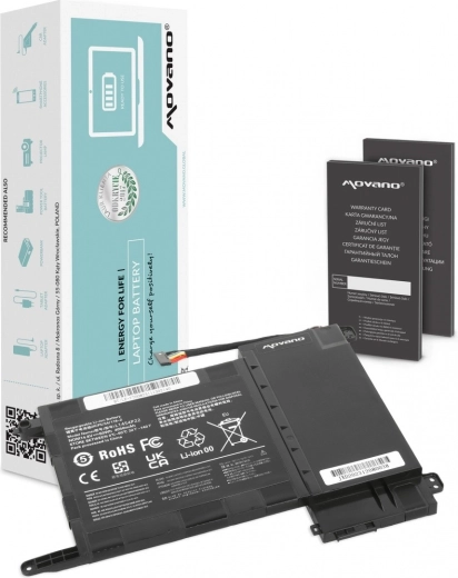 Batería Movano para Lenovo IdeaPad Y700-15ISK (Y700) 4050 mAh / 60 Wh