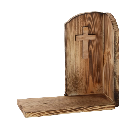 Soporte para vela ahumado