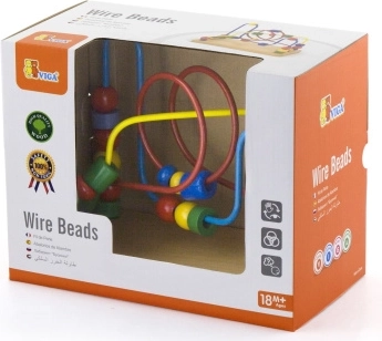 Laberinto de cuentas de madera para niños