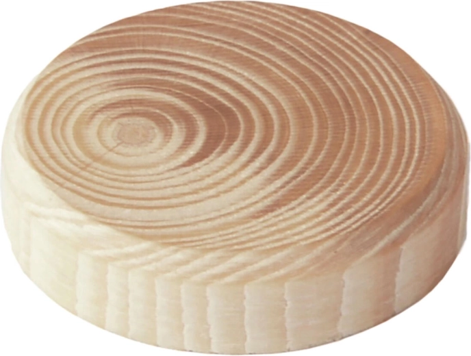 Tapones de nudos de madera con veta 15 × 7 mm, 40 uds