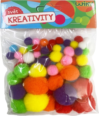 Mezcla de tamaños Pom Pom, 80 uds
