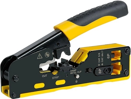 Herramienta de crimpado para conectores CAT5/6/6A/7 LOGILINK