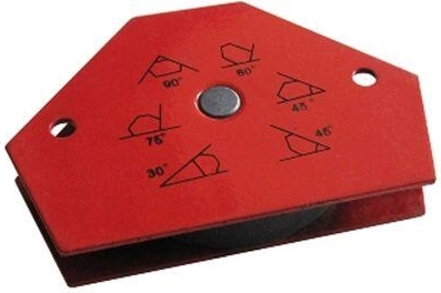 Imán angular para soldadura 95 × 64 mm (105°, 125°, 140°)
