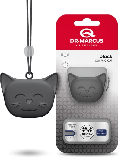 Ambientador para coche Dr. Marcus Cosmic Cat Black