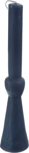 Vela de mesa Dinner gris 25 cm