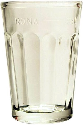 Vasito medidor de 50 ml con marca de verificación, vaso de vidrio transparente