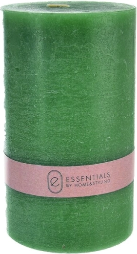 Vela decorativa verde cuadrada 9 × 9 × 15 cm (520 g)