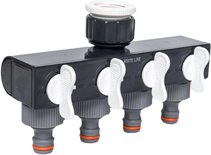 Adaptador para grifo – distribuidor de 4 vías WHITE LINE