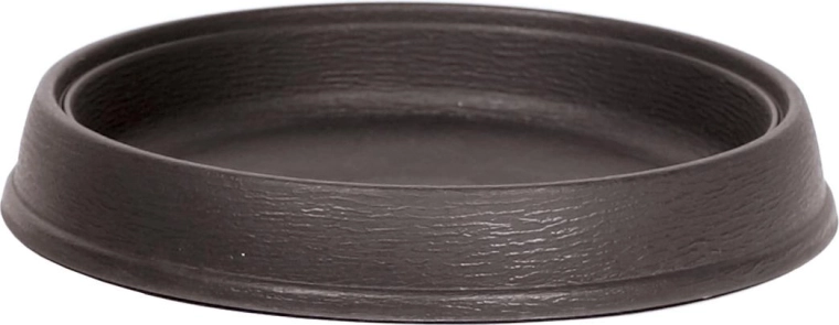 Plato bajo maceta Massive PR33 marrón oscuro