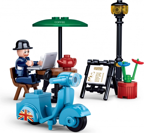 Sluban Town motorista en scooter – juego de construcción