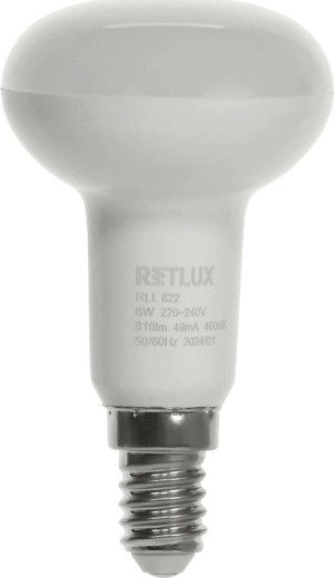 Bombilla LED reflectora Retlux E14 6 W 4000 K
