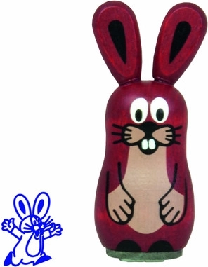 Sello de madera Conejo Topo Krtek y amigos