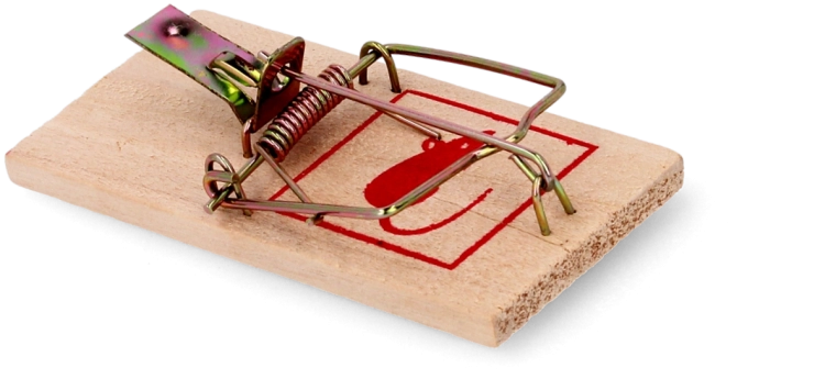 Trampa de madera para ratones 9,5 × 5 cm