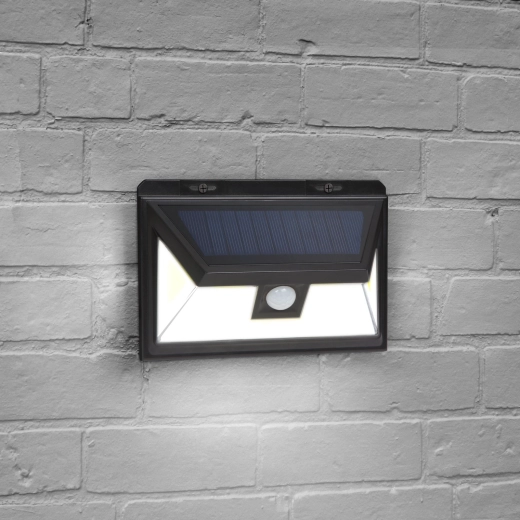 Proyector LED solar con sensor de movimiento y 3 LED COB