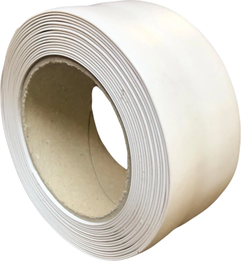 Cenefa de suelo autoadhesiva de PVC 52 mm × 5 m blanca