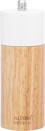 Molinillo de madera para especias blanco 5 × 14 cm