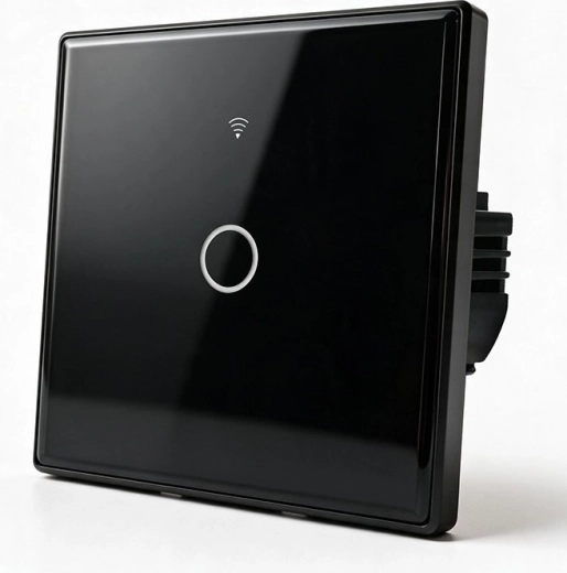 Interruptor inteligente de pared táctil para luz Wi‑Fi de 1 canal con temporizador