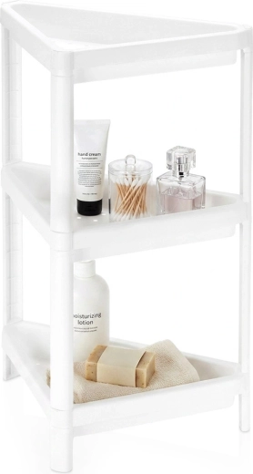 Storage Solutions estantería/esquinera de baño de 3 niveles 44 × 33 × 71 cm