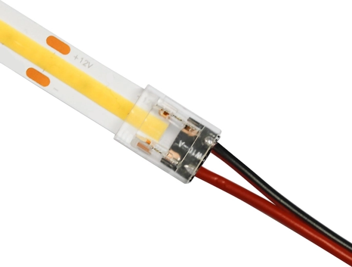 Conector de alimentación Solight para tiras LED COB de 8 mm