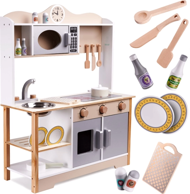 Cocina Infantil de Madera Lulilo Kuketo con Accesorios