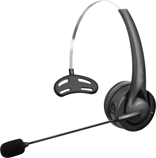 Auriculares mono inalámbricos de diadema LogiLink con micrófono Bluetooth