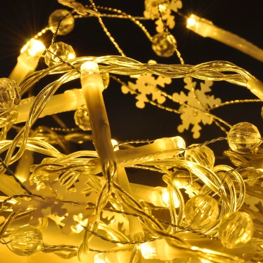 Cadena LED decorativa Solight con colgantes, 20 LED, 2 m, a pilas