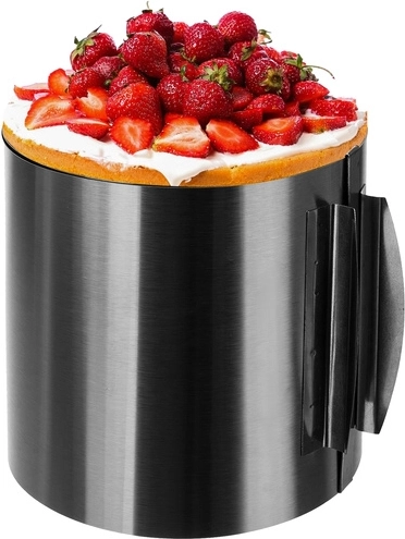 Aro pastelero ajustable Ruhhy para tartas 16–30 cm, altura 15 cm - 1 unidad