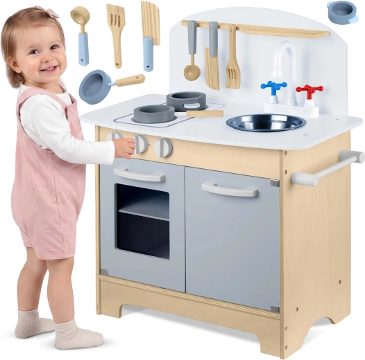 Cocina infantil de madera Ricokids