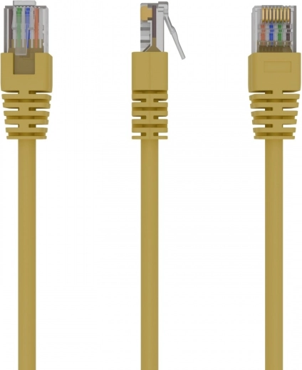 Cable de conexión Cat 5e UTP amarillo, 1,5 m