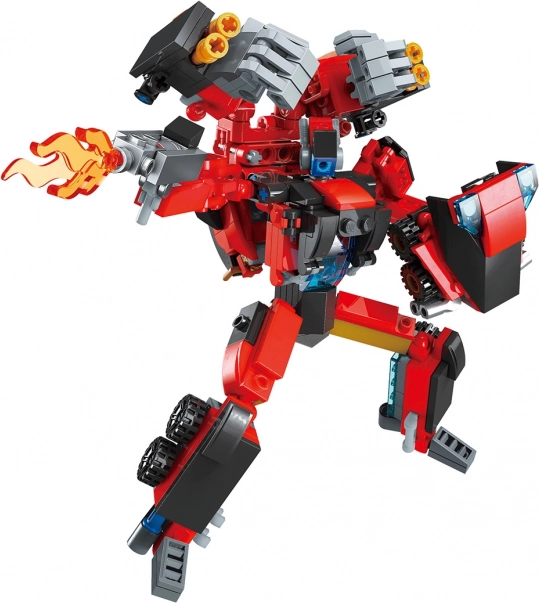 Qman iron fist commander – robot transformable y vehículo de combate, 333 piezas