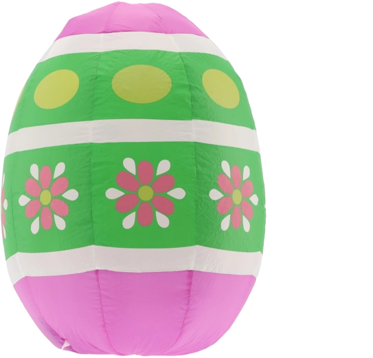 Huevo de Pascua inflable de 90 cm con LED
