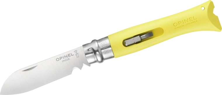 Opinel N°09 DIY navaja de bolsillo multifunción amarilla 8 cm