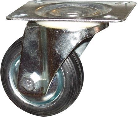 Rueda giratoria de 125 mm, capacidad de carga de 80 kg