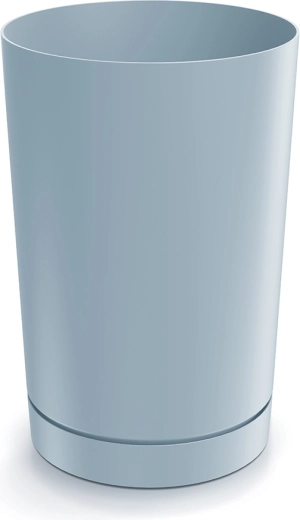 Maceta Tubo 30 cm gris claro con inserto
