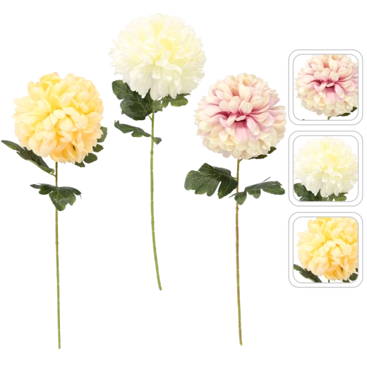 Rama artificial de crisantemo 72 cm – mix de colores