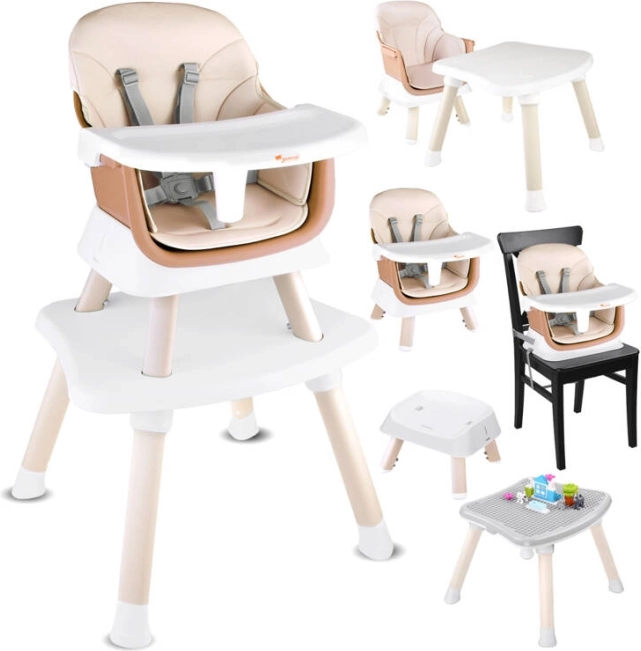 Trona infantil multifuncional 6 en 1 – Beige