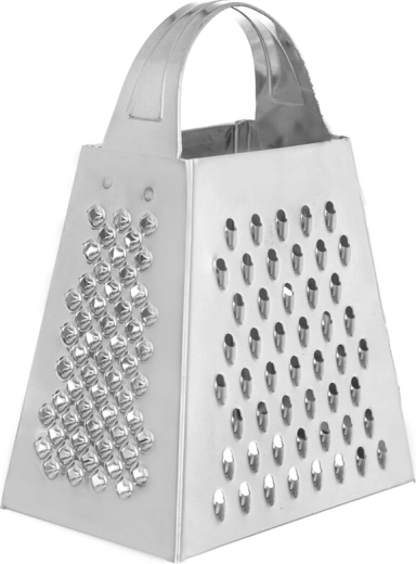 Mini rallador de acero inoxidable de 4 caras