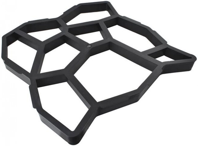 Molde para losas de hormigón con forma hexagonal