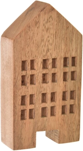 Casita decorativa de madera de mango 15 cm