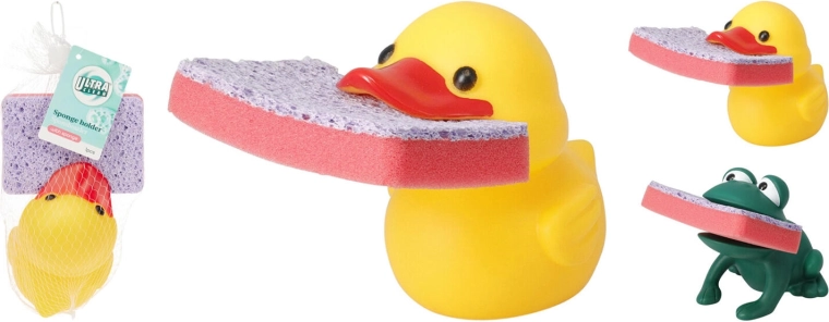 Soporte para esponja Pato o Rana, PVC/PU, surtido de diseños